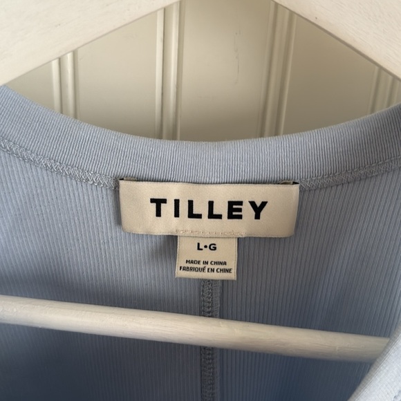 Tilley High Neck Rib Tank BLUE - Picture 3 of 6